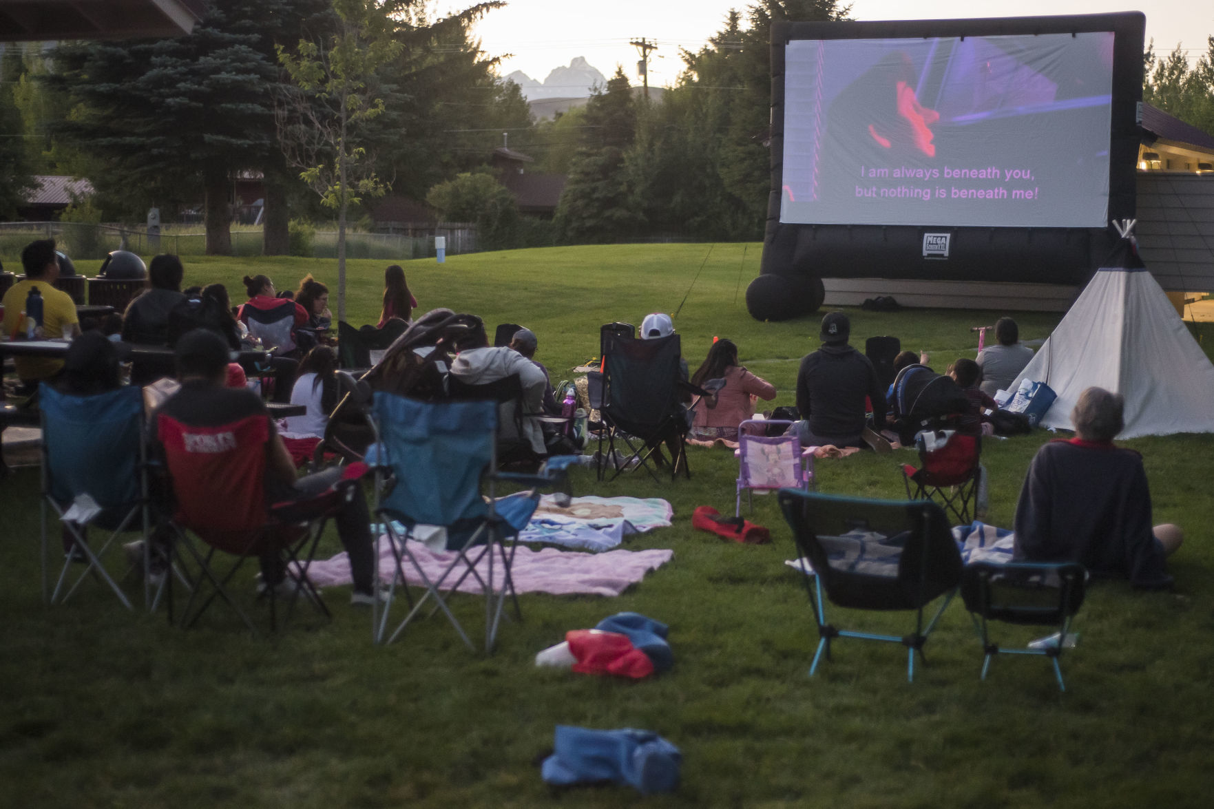 Spanish movies at the park